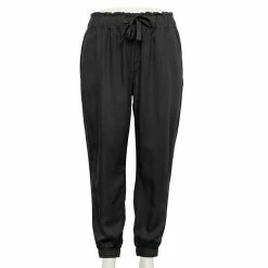 Juniors' Plus Size SO® High Rise Paperbag Jogger Pants