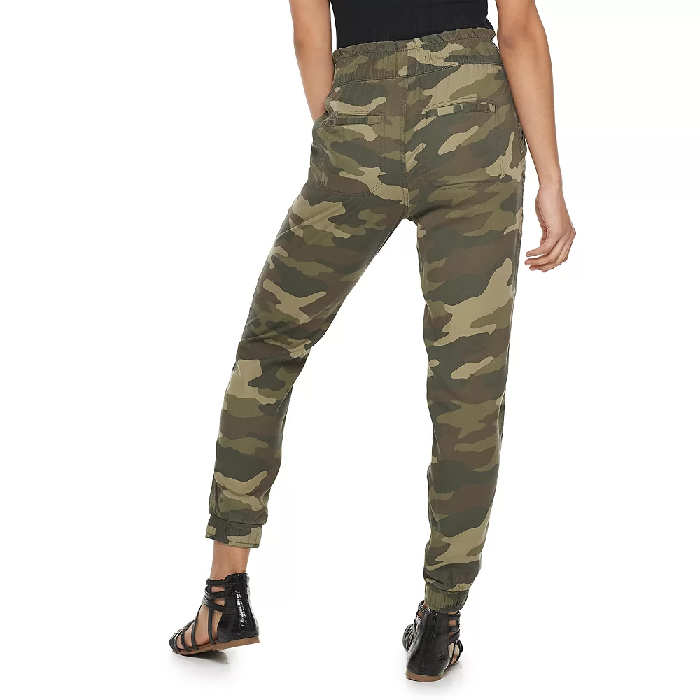 Juniors' SO® High Rise Paperbag Jogger Pants - Image 8