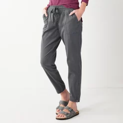 Women's Sonoma Goods For Life® Zipper-Hem Elastic-Waist Utility Jogger Pants