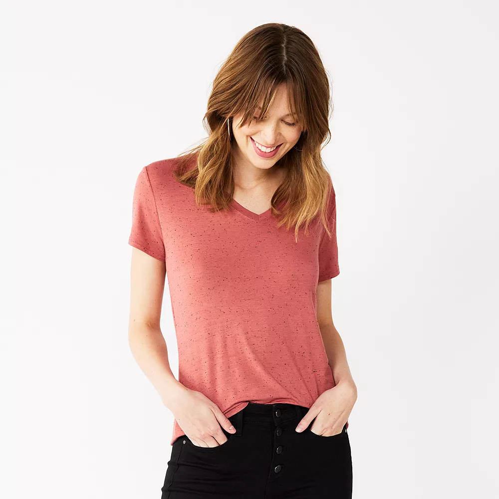 Women's Nine West Essential V-Neck Tee - Image 10