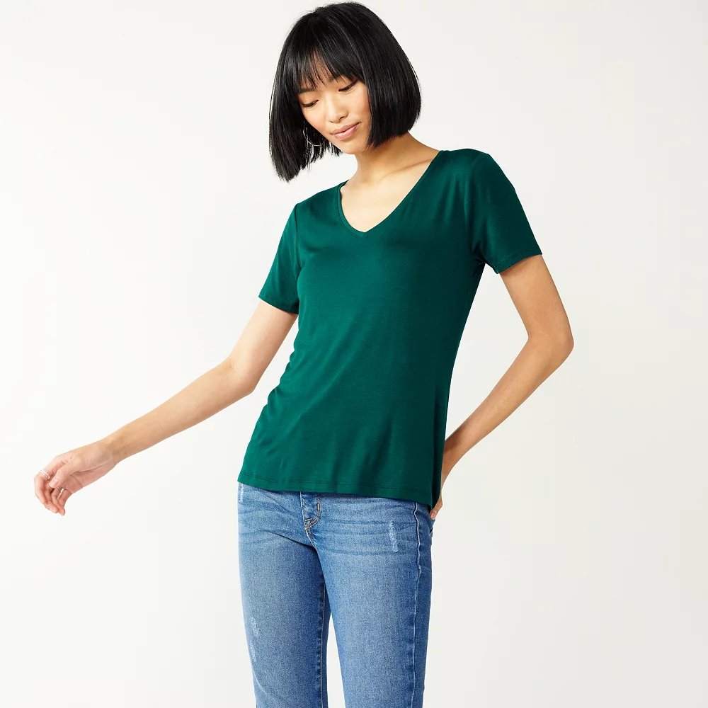 Women's Nine West Essential V-Neck Tee - Image 17