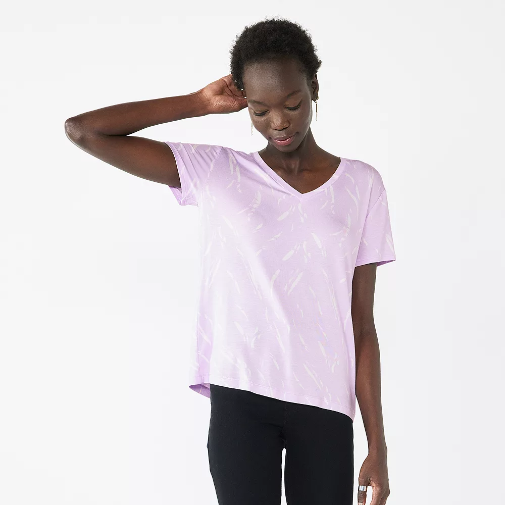 Women's Nine West Essential V-Neck Tee - Image 22