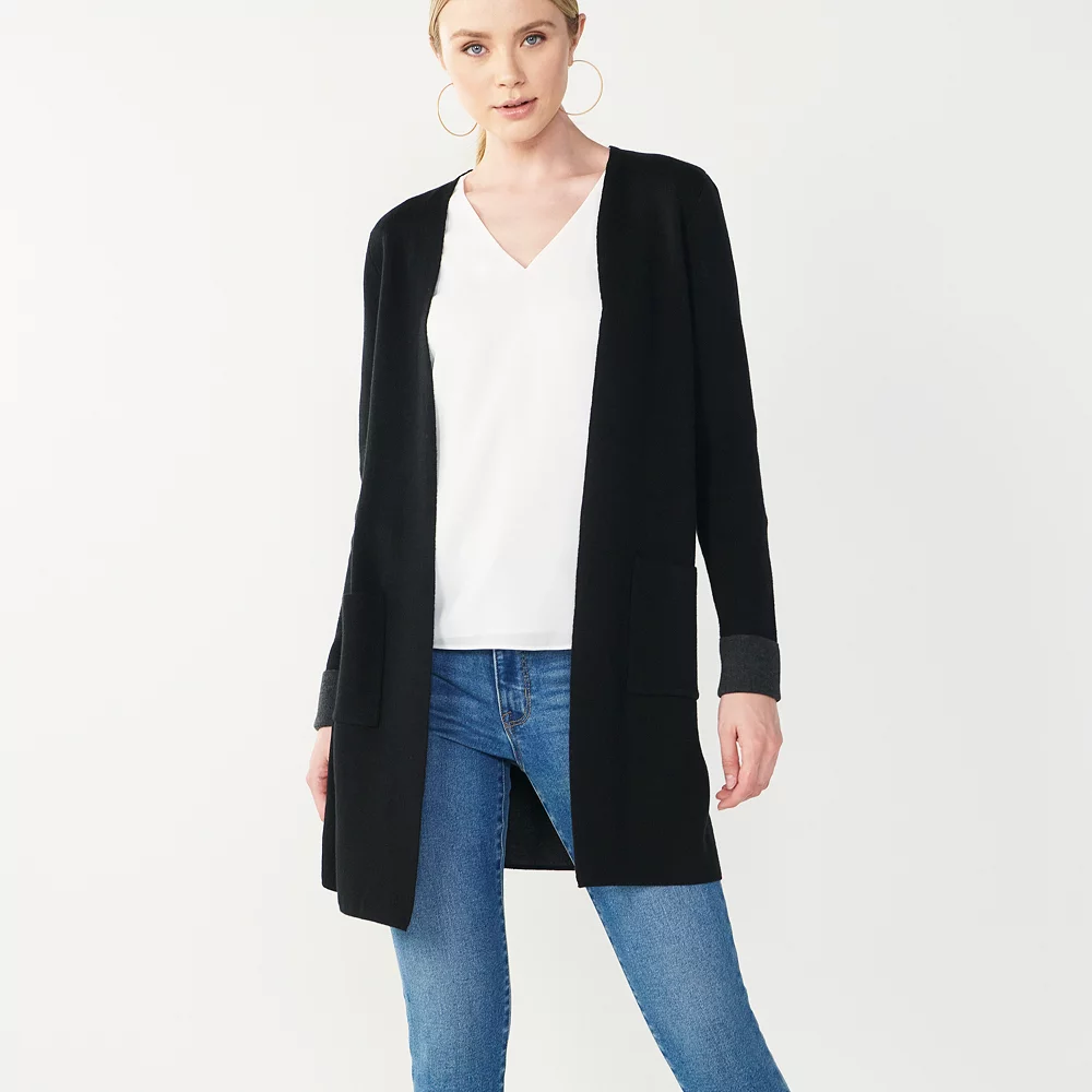 Women's Nine West Car Coat Cardigan - Image 3