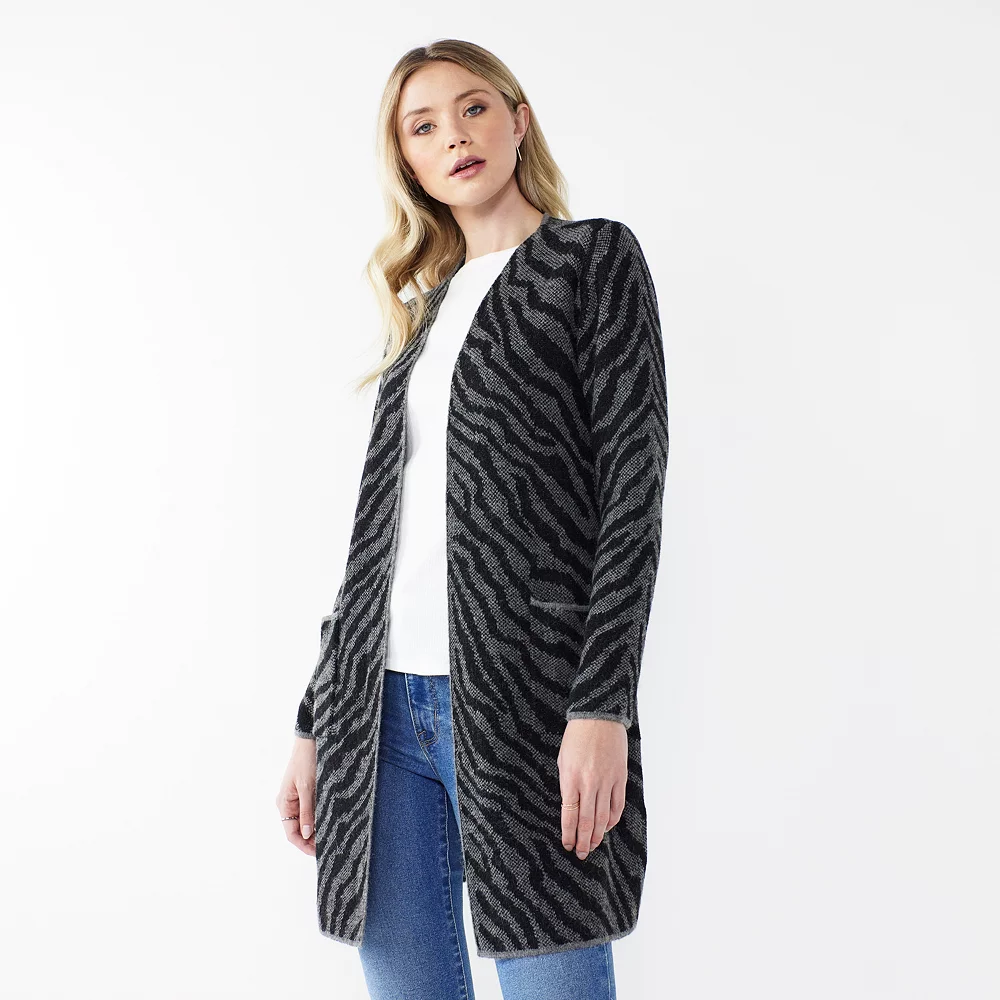 Women's Nine West Car Coat Cardigan