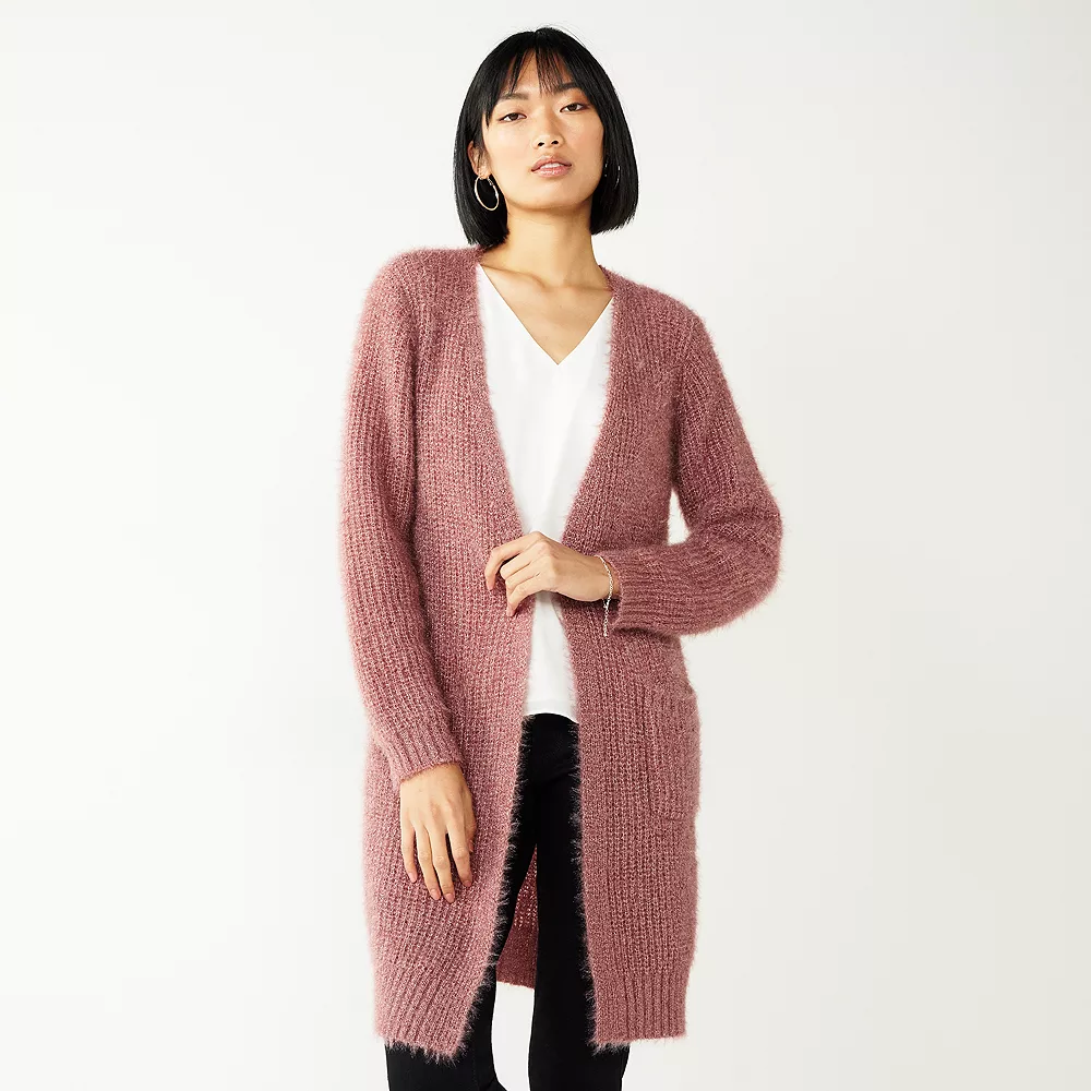 Women's Nine West Car Coat Cardigan - Image 6