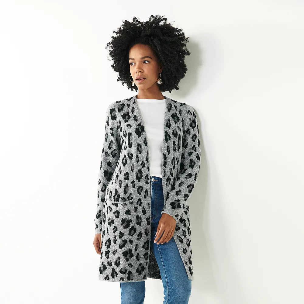 Women's Nine West Car Coat Cardigan - Image 4