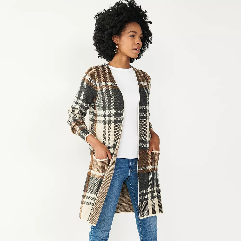 Women's Nine West Car Coat Cardigan - Image 2