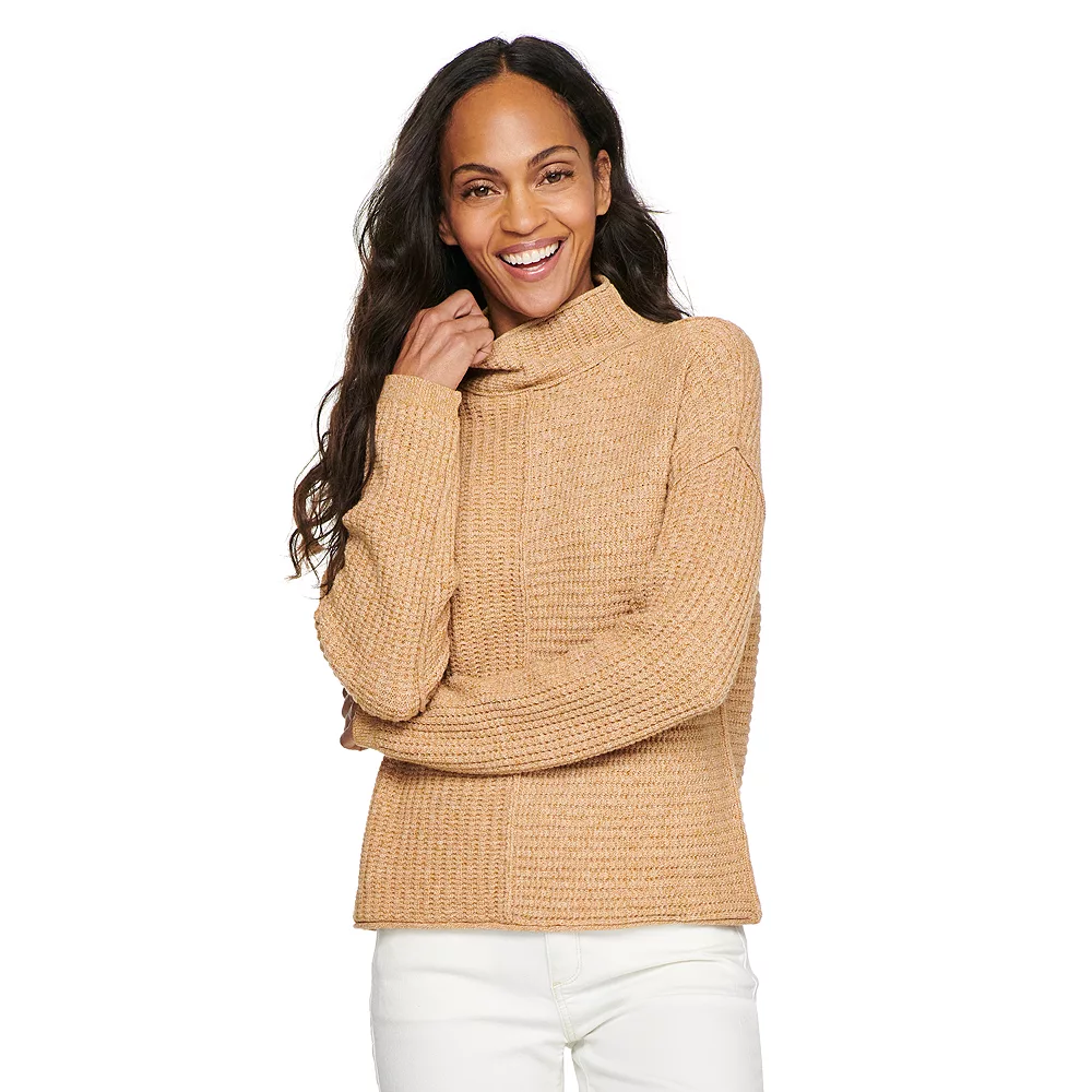 Women's Sonoma Goods For Life® Exposed Seaming Mockneck Sweater - Image 7