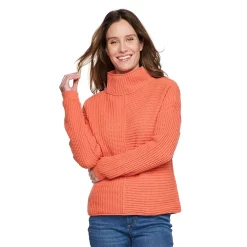 Women's Sonoma Goods For LifeĀ® Exposed Seaming Mockneck Sweater