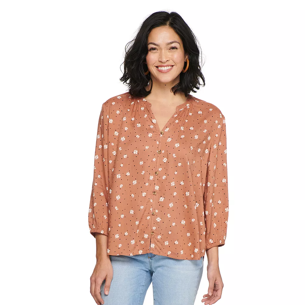 Women's Sonoma Goods For LifeĀ® Drop-Shoulder Blouse