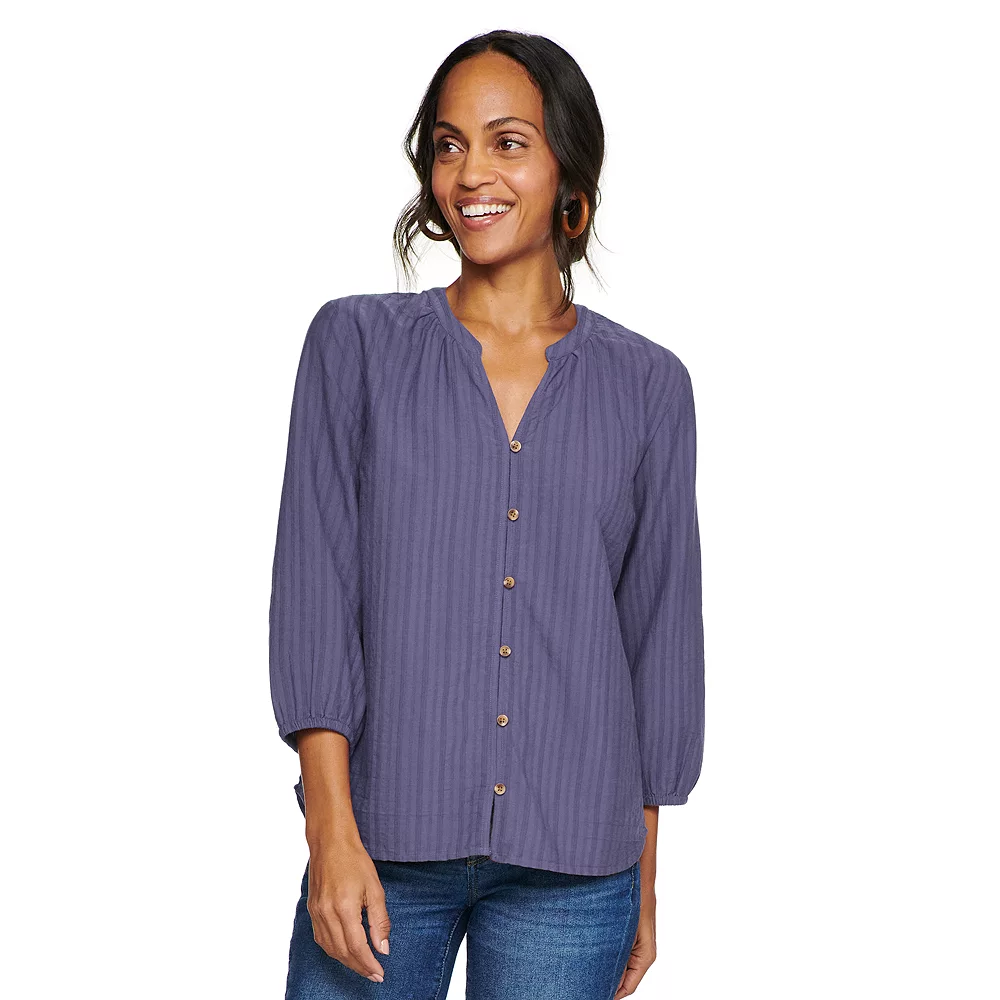 Women's Sonoma Goods For LifeĀ® Drop-Shoulder Blouse - Image 4