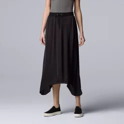 Women's Simply Vera Vera Wang Sharkbite-Hem Midi Skirt