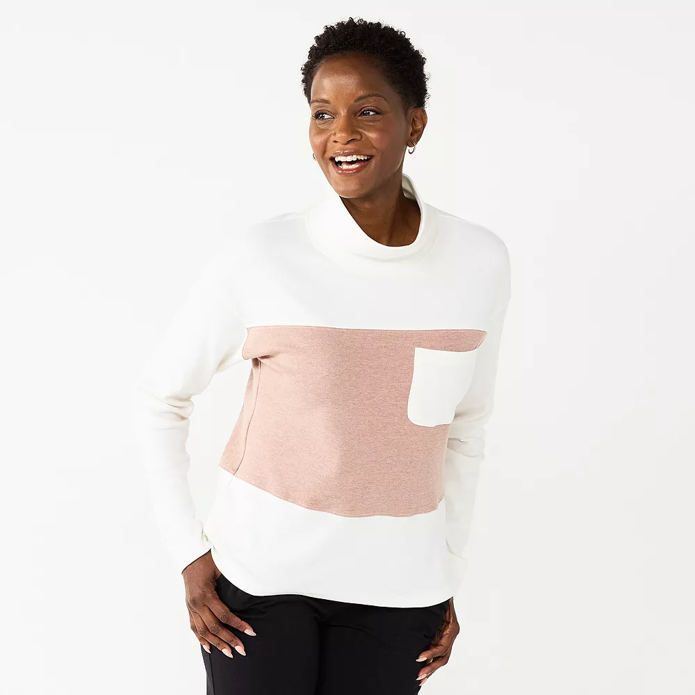 Women's Croft & Barrow® Mockneck Sweatshirt