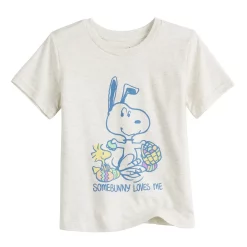 Toddler Boy Jumping Beans® Peanuts Snoopy & Woodstock Somebunny Loves Me Graphic Tee