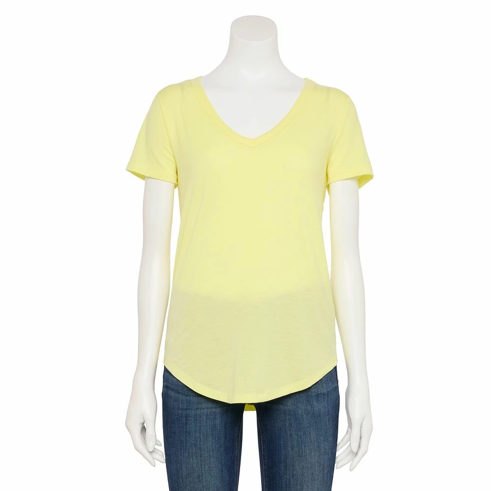 Juniors' SO® Favorite V-Neck Short Sleeve Tee - Image 2