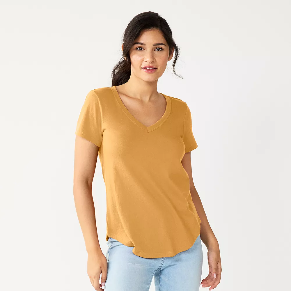 Juniors' SO® Favorite V-Neck Short Sleeve Tee - Image 4