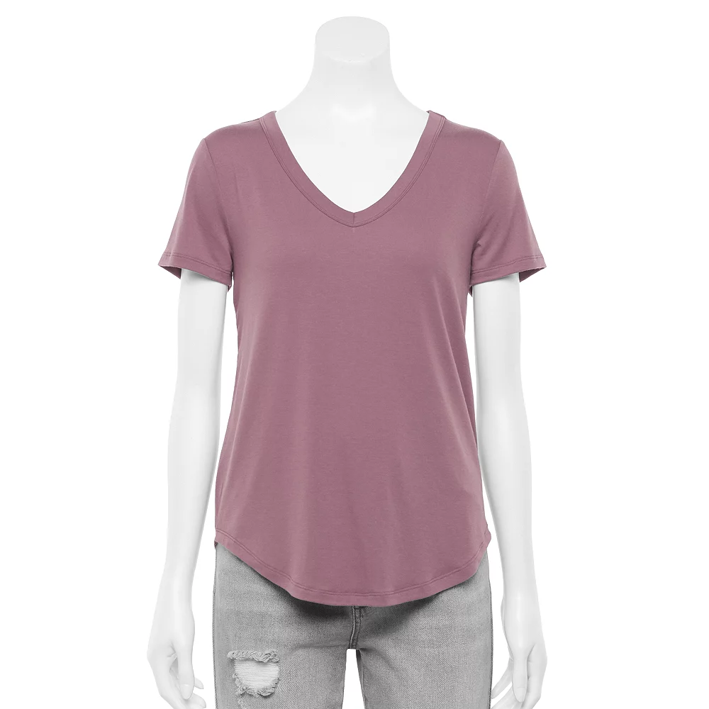 Juniors' SO® Favorite V-Neck Short Sleeve Tee - Image 9