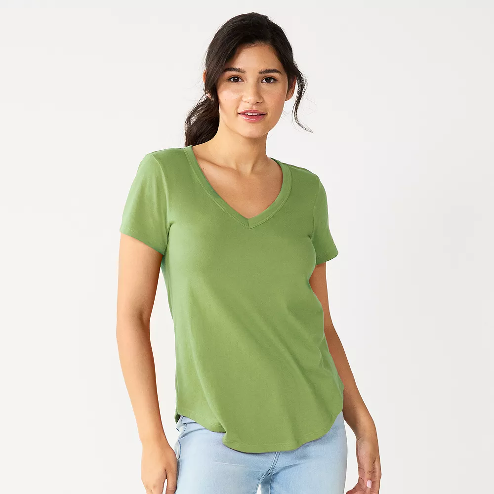 Juniors' SO® Favorite V-Neck Short Sleeve Tee - Image 3